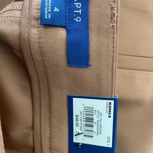 Pants, Brown, size 4, straight leg, APT.9